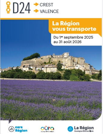 Ligne cars D24 : Valence Etoile-sur Rhone Montoison Crest