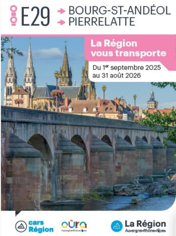 Ligne cars E29 : Pierrelatte / Bourg-St-Andéol