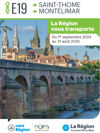Ligne cars E19 : Saint-Thomé Le Teil Montélimar