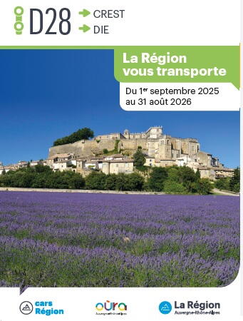 Ligne cars D28 : Crest Aouste-sur-Sye Saillans Die