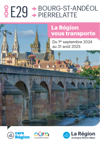 Ligne cars E29 : Pierrelatte / Bourg-St-Andéol
